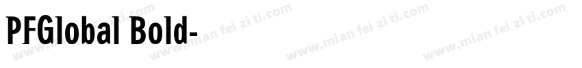 PFGlobal Bold字体转换